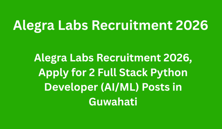 Alegra Labs Recruitment 2026