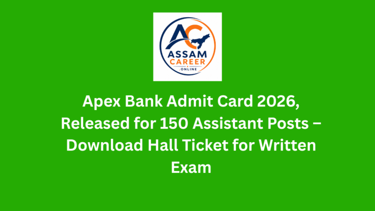Apex Bank Admit Card 2026