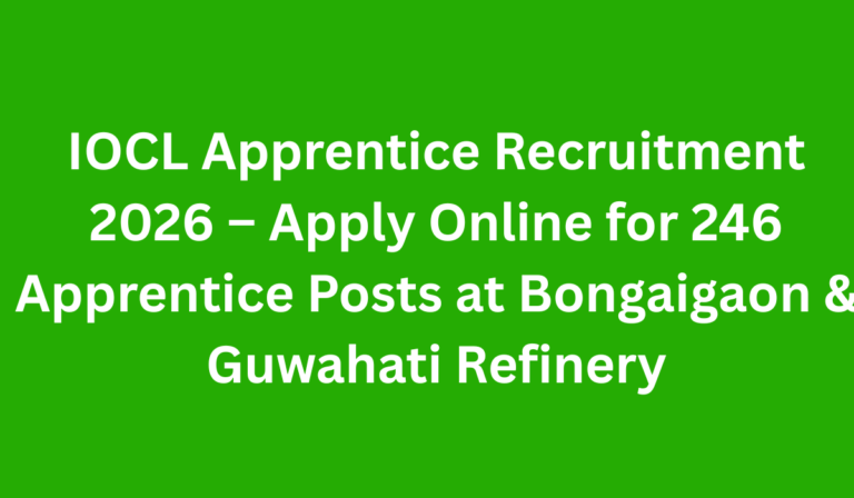 IOCL Apprentice Recruitment 2026