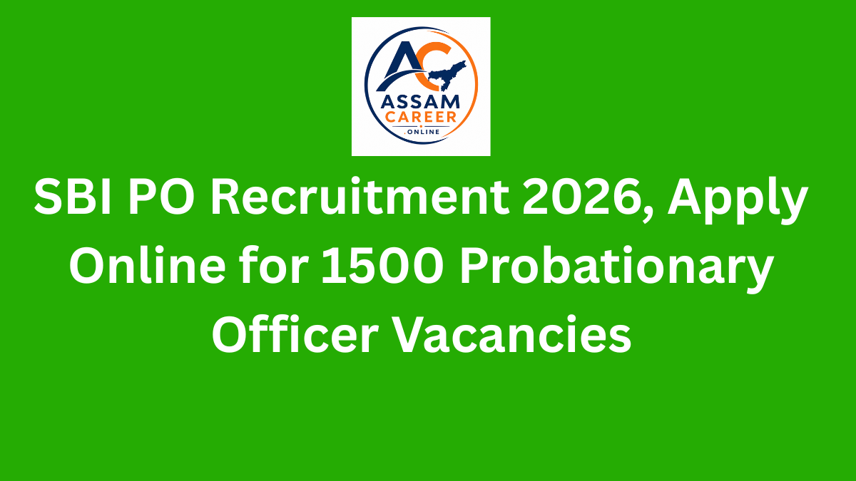 SBI PO Recruitment 2026, Apply Online for 1500 Probationary Officer Vacancies