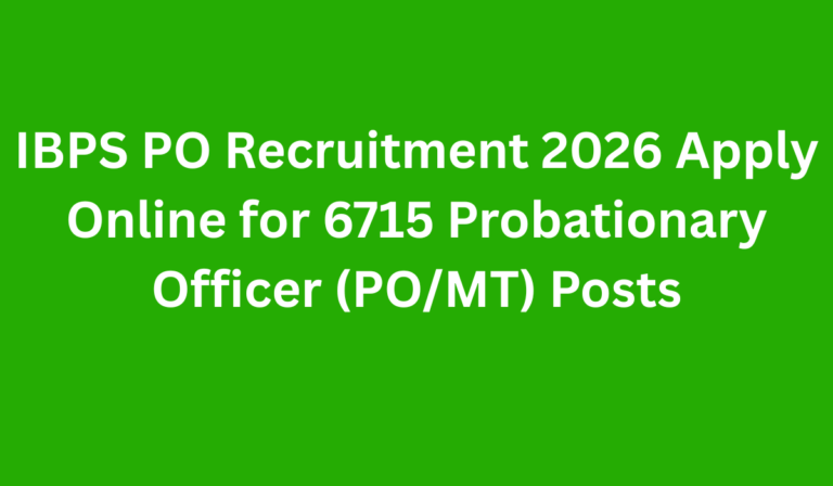 IBPS PO Recruitment 2026