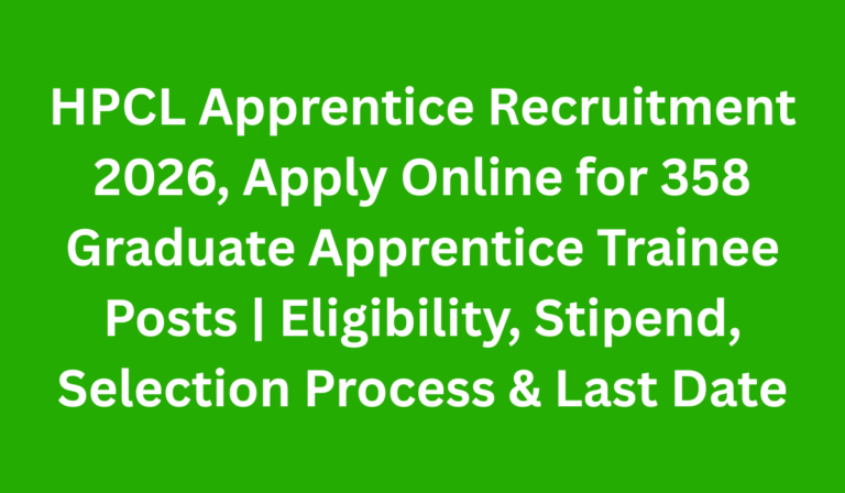 HPCL Apprentice Recruitment 2026